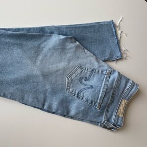 AG Split Cropped Jeans